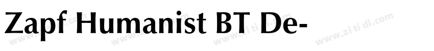 Zapf Humanist BT De字体转换 Zapf Humanist BT De字体转换